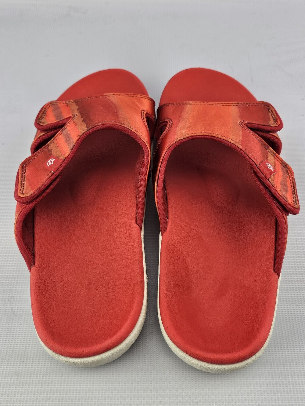 Spenco Kholo Monet Women's Orthotic Slide Sandals Hot Red Adjustable Size 9B - Picture 3 of 9